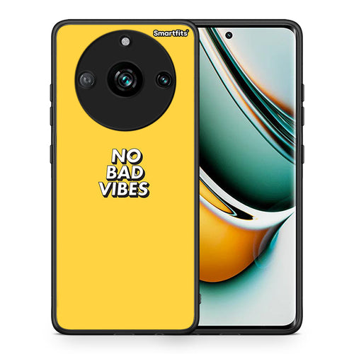 Θήκη Realme 11 Pro Vibes Text από τη Smartfits με σχέδιο στο πίσω μέρος και μαύρο περίβλημα | Realme 11 Pro Vibes Text case with colorful back and black bezels