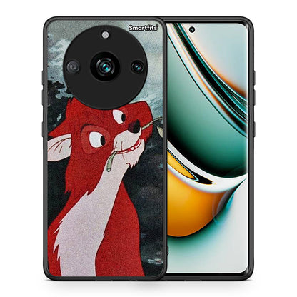 Θήκη Realme 11 Pro Tod And Vixey Love 1 από τη Smartfits με σχέδιο στο πίσω μέρος και μαύρο περίβλημα | Realme 11 Pro Tod And Vixey Love 1 case with colorful back and black bezels