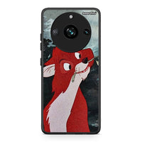 Thumbnail for Realme 11 Pro+ Tod And Vixey Love 1 θήκη από τη Smartfits με σχέδιο στο πίσω μέρος και μαύρο περίβλημα | Smartphone case with colorful back and black bezels by Smartfits