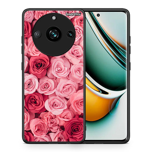Θήκη Realme 11 Pro RoseGarden Valentine από τη Smartfits με σχέδιο στο πίσω μέρος και μαύρο περίβλημα | Realme 11 Pro RoseGarden Valentine case with colorful back and black bezels