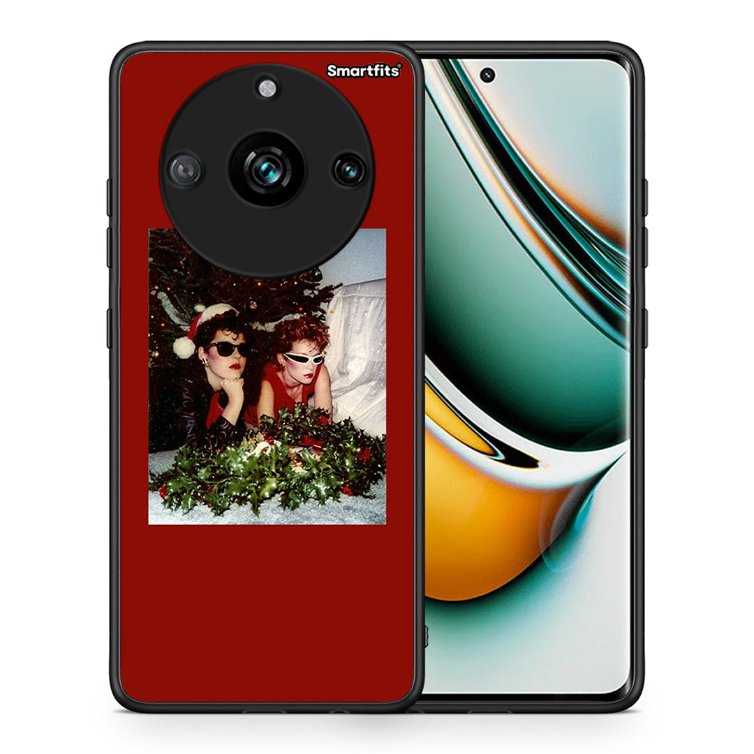 Θήκη Realme 11 Pro+ Waiting For Xmas από τη Smartfits με σχέδιο στο πίσω μέρος και μαύρο περίβλημα | Realme 11 Pro+ Waiting For Xmas case with colorful back and black bezels