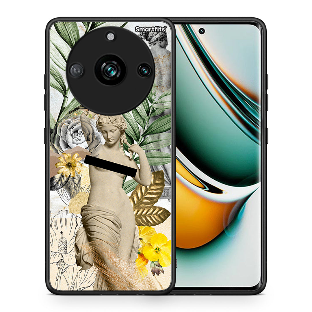 Θήκη Realme 11 Pro+ Woman Statue από τη Smartfits με σχέδιο στο πίσω μέρος και μαύρο περίβλημα | Realme 11 Pro+ Woman Statue case with colorful back and black bezels