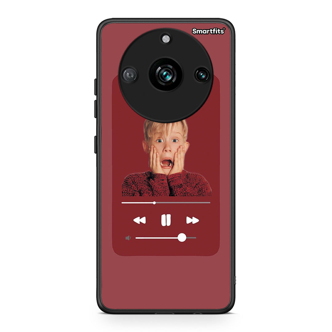 Realme 11 Pro+ Xmas Alone Music θήκη από τη Smartfits με σχέδιο στο πίσω μέρος και μαύρο περίβλημα | Smartphone case with colorful back and black bezels by Smartfits