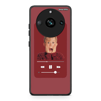 Realme 11 Pro+ Xmas Alone Music θήκη από τη Smartfits με σχέδιο στο πίσω μέρος και μαύρο περίβλημα | Smartphone case with colorful back and black bezels by Smartfits