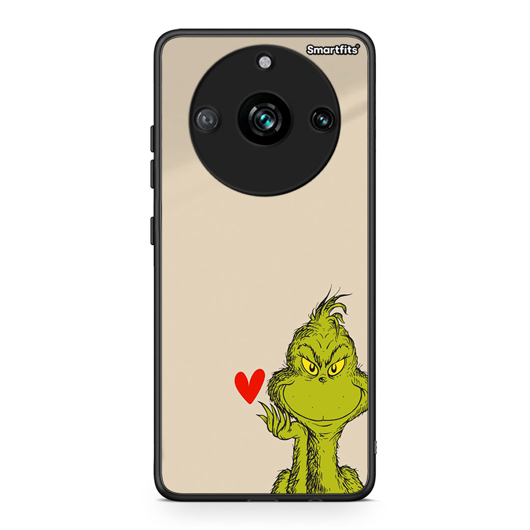 Realme 11 Pro Xmas Grinch θήκη από τη Smartfits με σχέδιο στο πίσω μέρος και μαύρο περίβλημα | Smartphone case with colorful back and black bezels by Smartfits