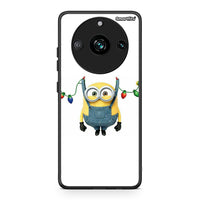 Thumbnail for Realme 11 Pro Xmas Minion Lights θήκη από τη Smartfits με σχέδιο στο πίσω μέρος και μαύρο περίβλημα | Smartphone case with colorful back and black bezels by Smartfits