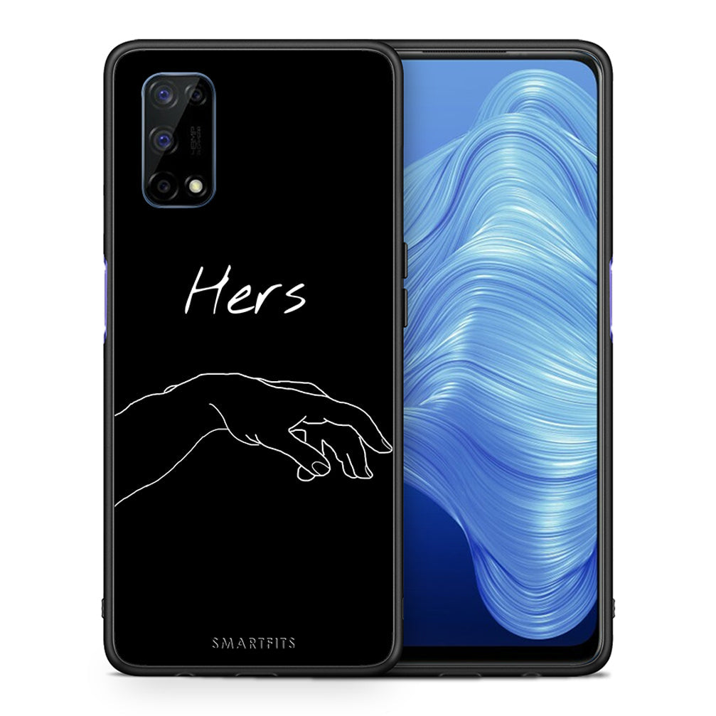 Θήκη Αγίου Βαλεντίνου Realme 7 5G Aeshetic Love 1 από τη Smartfits με σχέδιο στο πίσω μέρος και μαύρο περίβλημα | Realme 7 5G Aeshetic Love 1 case with colorful back and black bezels