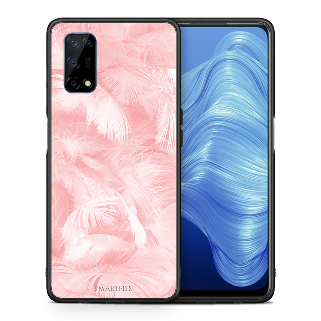 Boho Pink Feather - Realme 7 5G θήκη