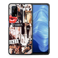 Thumbnail for Θήκη Αγίου Βαλεντίνου Realme 7 5G Collage Fashion από τη Smartfits με σχέδιο στο πίσω μέρος και μαύρο περίβλημα | Realme 7 5G Collage Fashion case with colorful back and black bezels