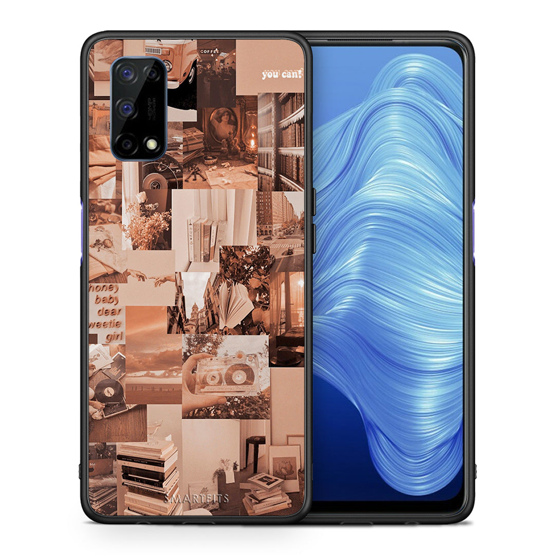 Θήκη Αγίου Βαλεντίνου Realme 7 5G Collage You Can από τη Smartfits με σχέδιο στο πίσω μέρος και μαύρο περίβλημα | Realme 7 5G Collage You Can case with colorful back and black bezels