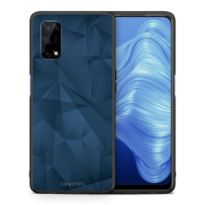 Geometric Blue Abstract - Realme 7 5G θήκη