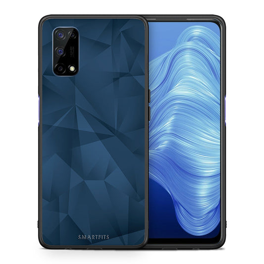 Geometric Blue Abstract - Realme 7 5G θήκη