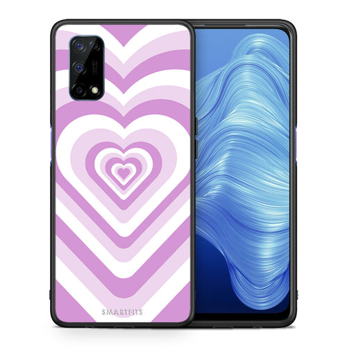 Lilac Hearts - Realme 7 5G θήκη