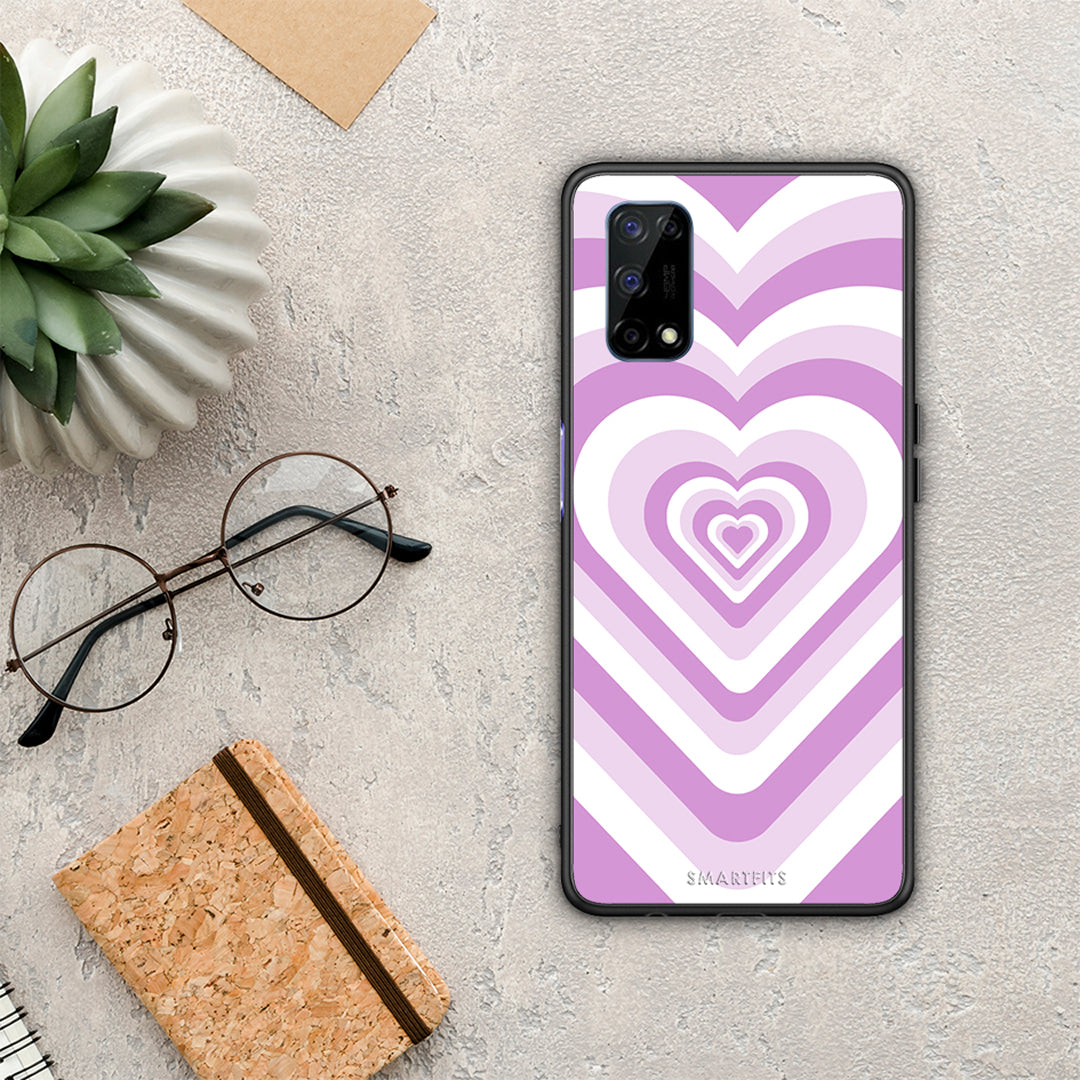 Lilac Hearts - Realme 7 5G θήκη