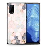 Thumbnail for Marble Hexagon Pink - Realme 7 5G θήκη