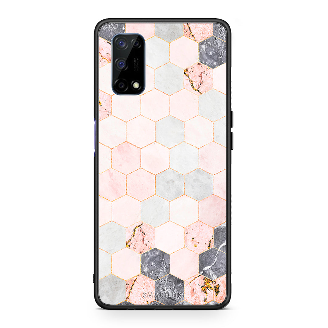 Marble Hexagon Pink - Realme 7 5G θήκη