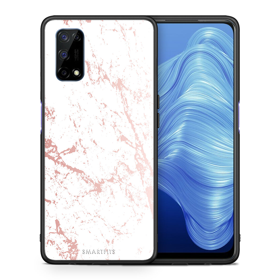 Marble Pink Splash - Realme 7 5G θήκη