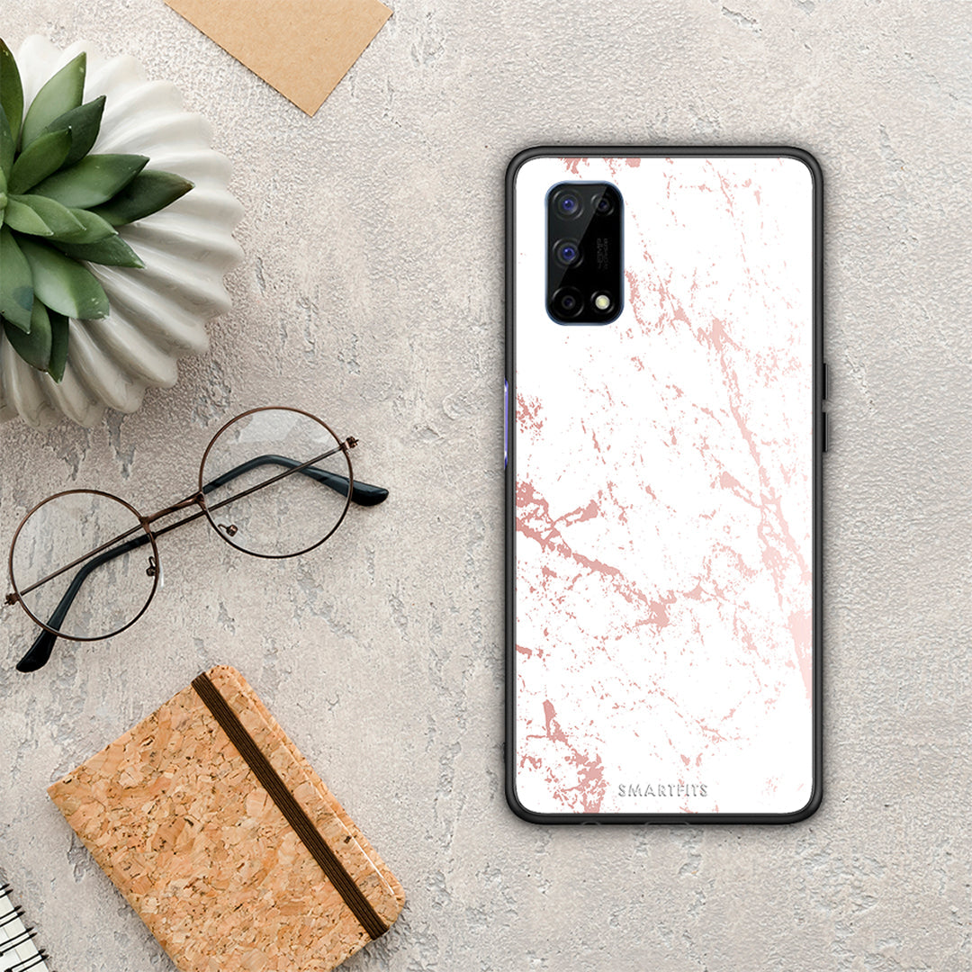 Marble Pink Splash - Realme 7 5G θήκη