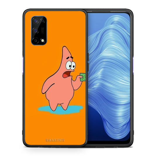 Θήκη Αγίου Βαλεντίνου Realme 7 5G No Money 1 από τη Smartfits με σχέδιο στο πίσω μέρος και μαύρο περίβλημα | Realme 7 5G No Money 1 case with colorful back and black bezels