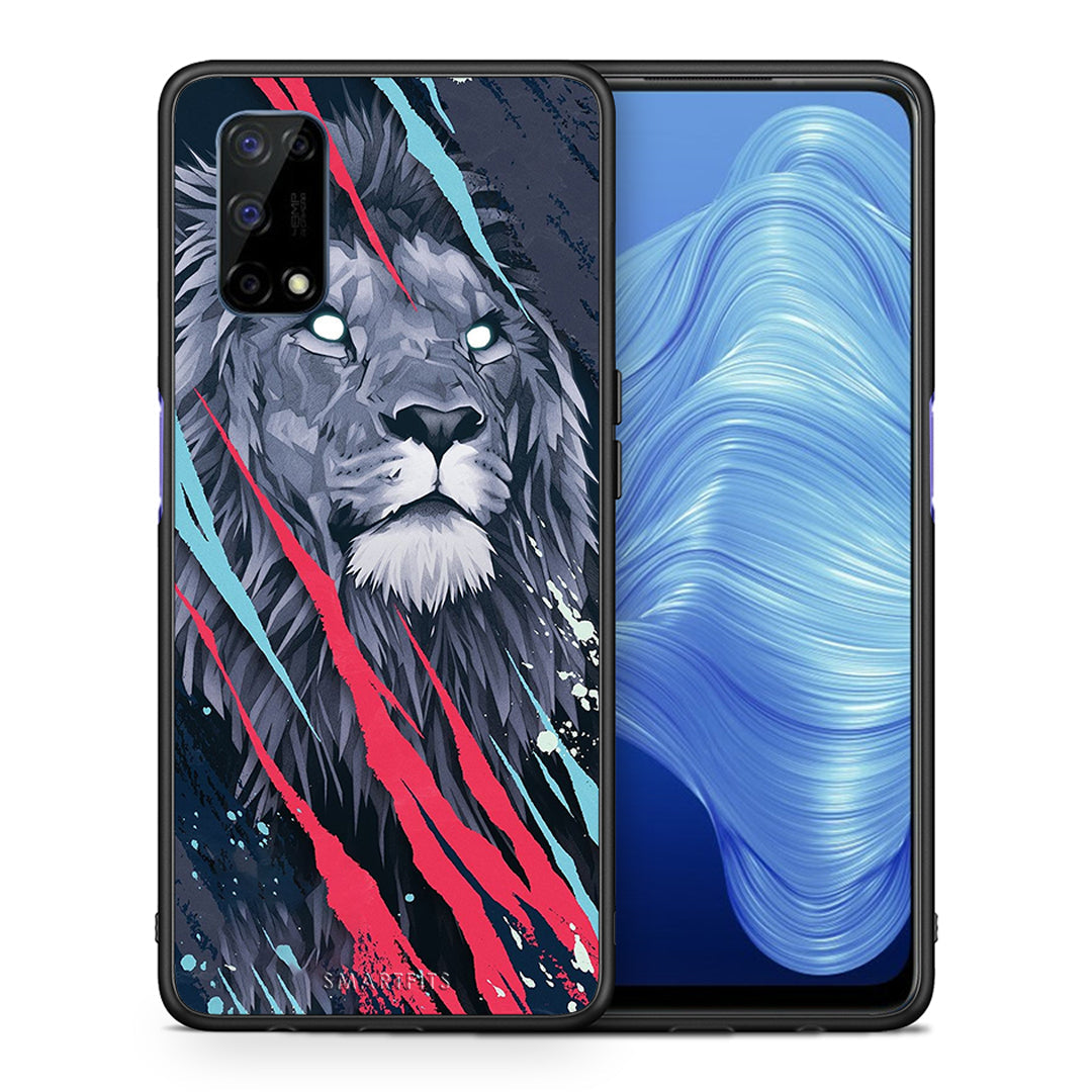 PopArt Lion Designer - Realme 7 5G θήκη