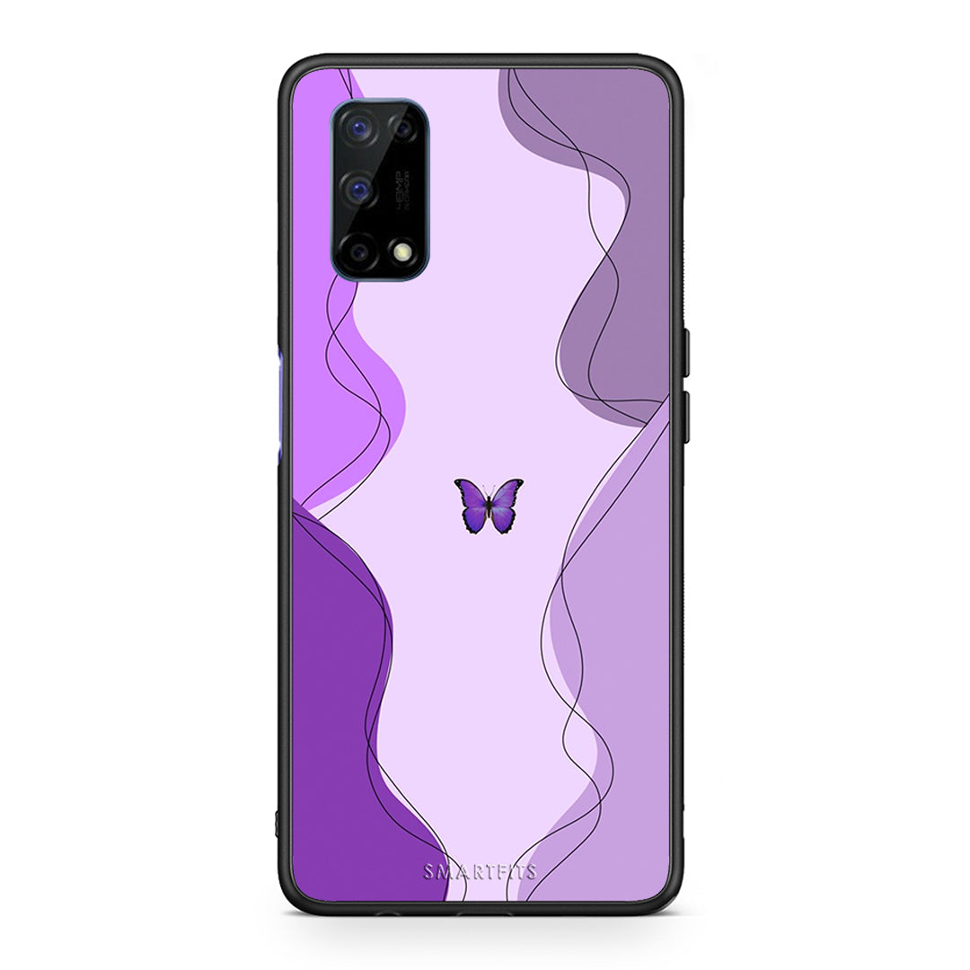 Purple Mariposa - Realme 7 5G θήκη