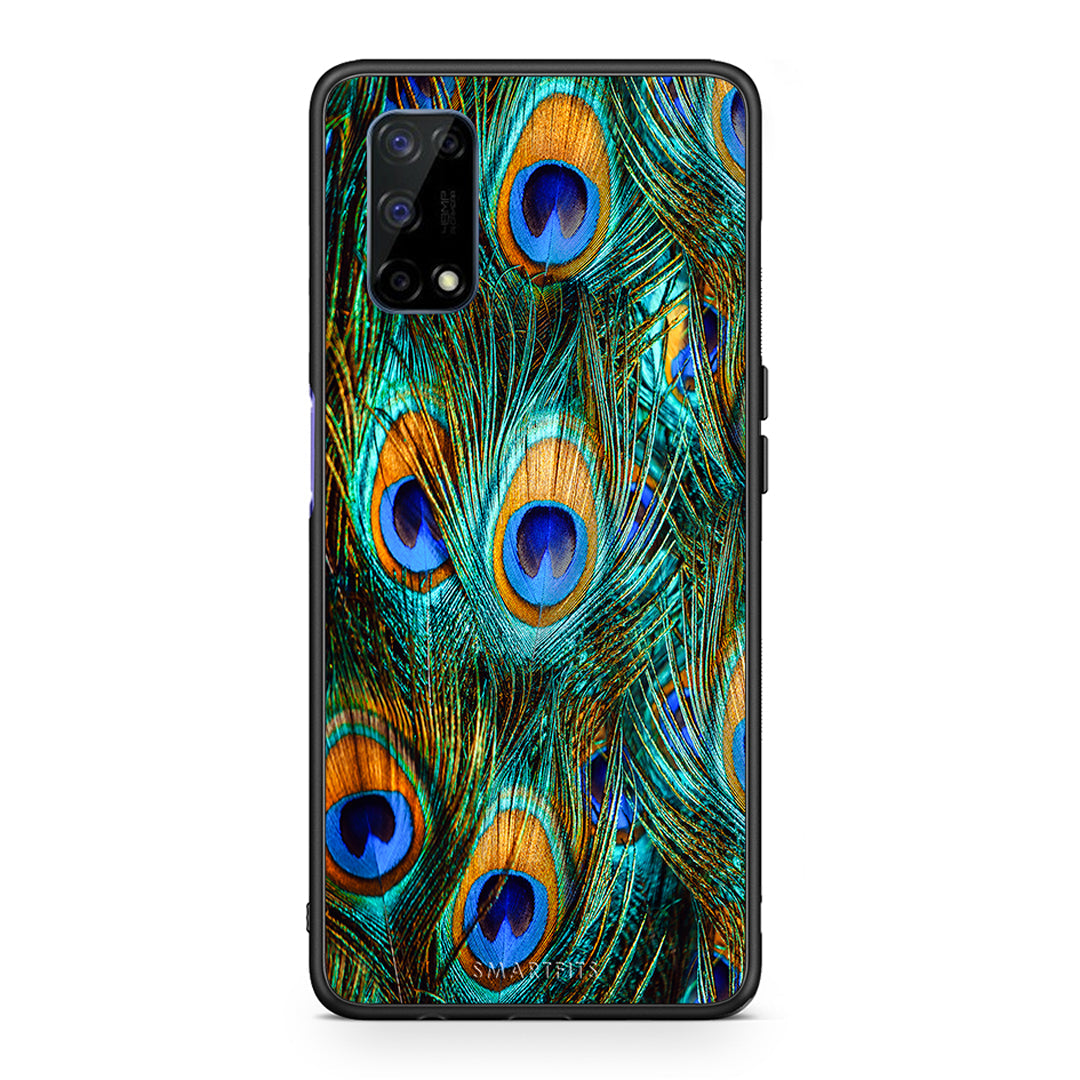 Real Peacock Feathers - Realme 7 5G θήκη