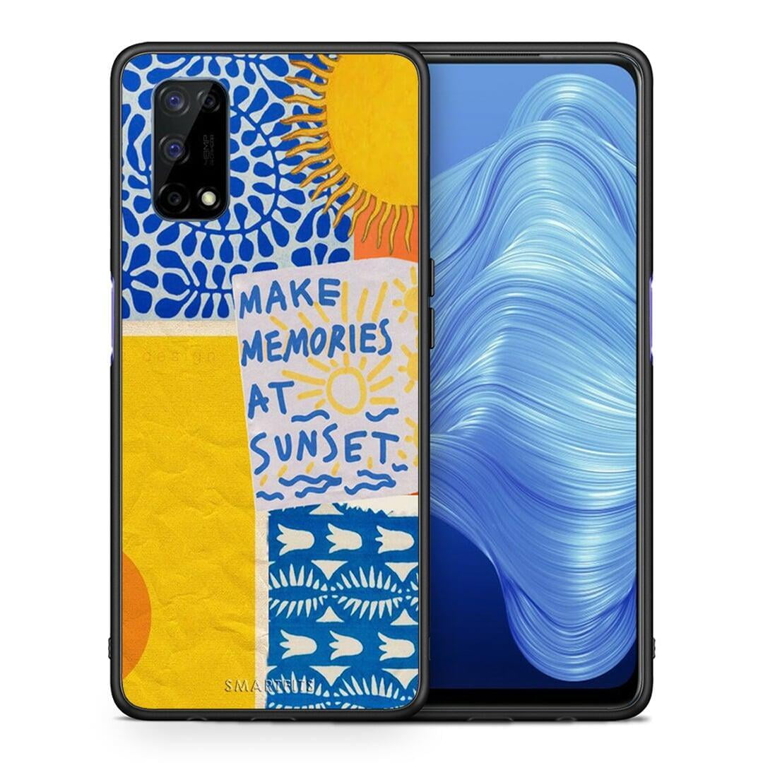 Θήκη Realme 7 5G Sunset Memories από τη Smartfits με σχέδιο στο πίσω μέρος και μαύρο περίβλημα | Realme 7 5G Sunset Memories case with colorful back and black bezels
