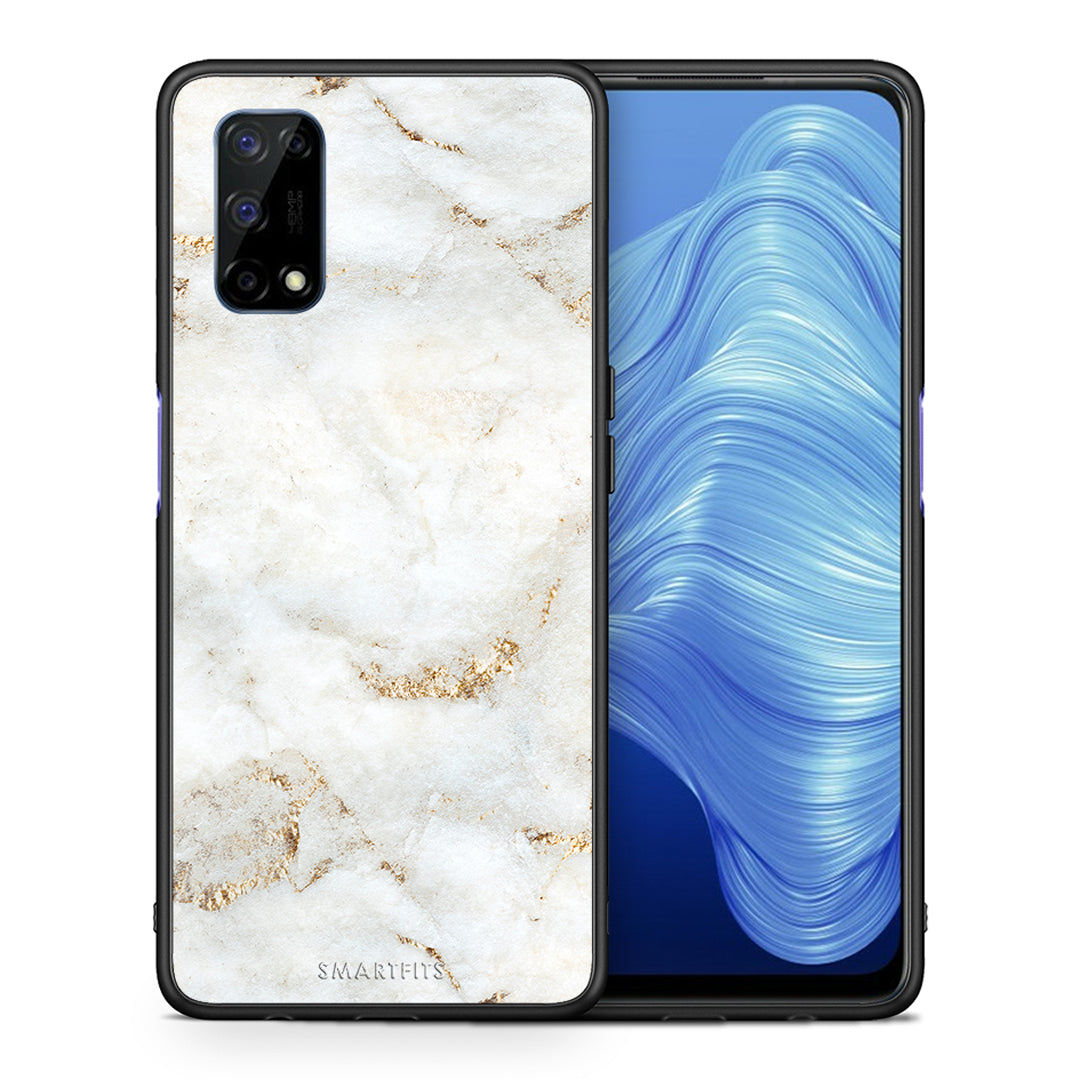 White Gold Marble - Realme 7 5G θήκη