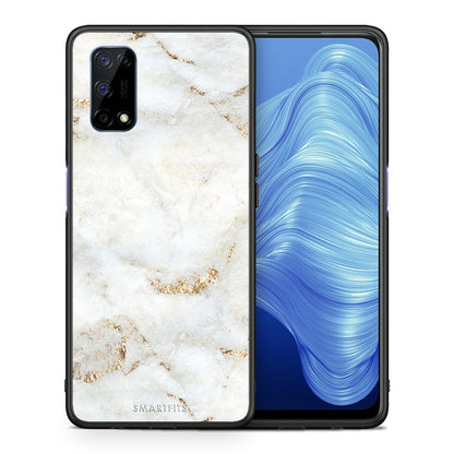 White Gold Marble - Realme 7 5G θήκη