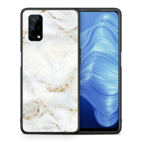 White Gold Marble - Realme 7 5G θήκη