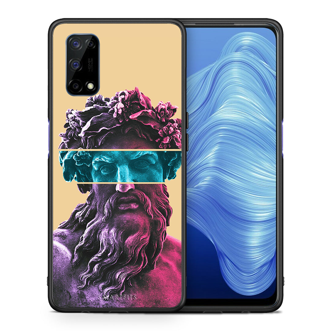 Θήκη Αγίου Βαλεντίνου Realme 7 5G Zeus Art από τη Smartfits με σχέδιο στο πίσω μέρος και μαύρο περίβλημα | Realme 7 5G Zeus Art case with colorful back and black bezels