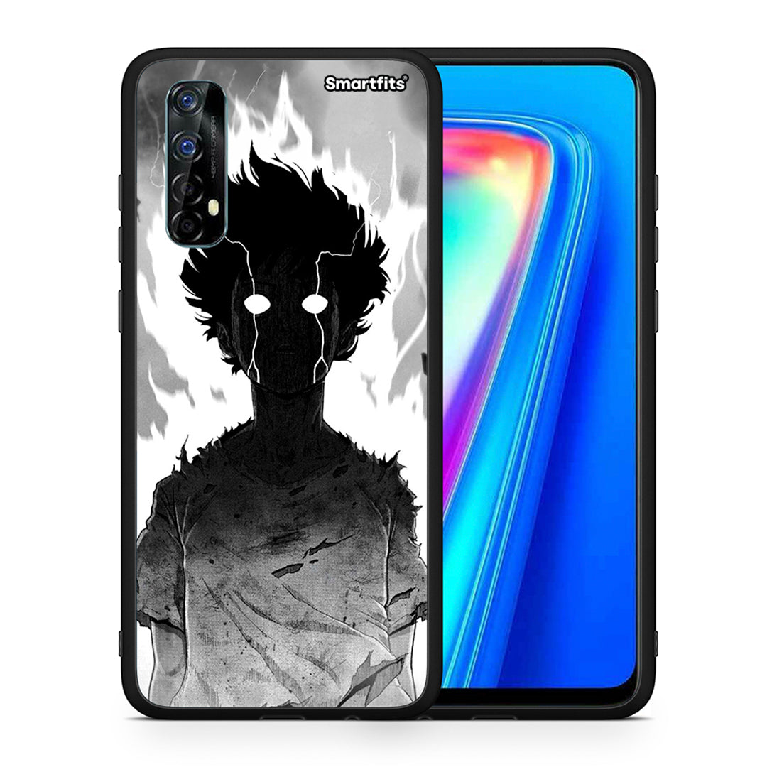 Θήκη Realme 7 Anime Boy από τη Smartfits με σχέδιο στο πίσω μέρος και μαύρο περίβλημα | Realme 7 Anime Boy case with colorful back and black bezels