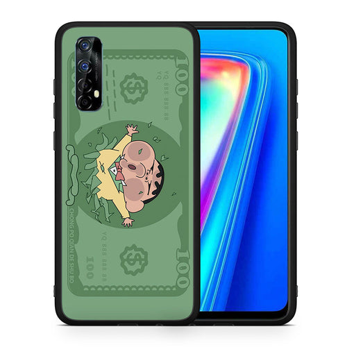 Θήκη Αγίου Βαλεντίνου Realme 7 Big Money από τη Smartfits με σχέδιο στο πίσω μέρος και μαύρο περίβλημα | Realme 7 Big Money case with colorful back and black bezels