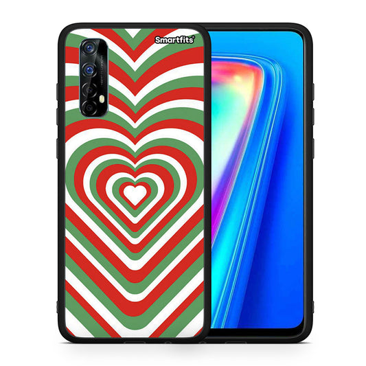 Christmas Hearts - Realme 7 θήκη