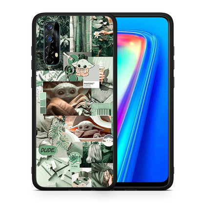 Θήκη Αγίου Βαλεντίνου Realme 7 Collage Dude από τη Smartfits με σχέδιο στο πίσω μέρος και μαύρο περίβλημα | Realme 7 Collage Dude case with colorful back and black bezels