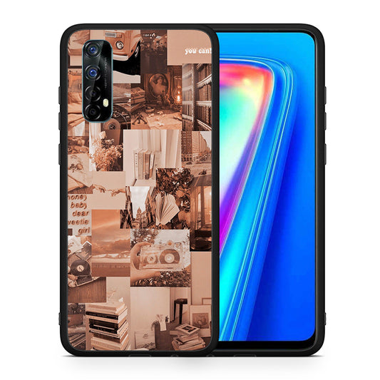 Θήκη Αγίου Βαλεντίνου Realme 7 Collage You Can από τη Smartfits με σχέδιο στο πίσω μέρος και μαύρο περίβλημα | Realme 7 Collage You Can case with colorful back and black bezels