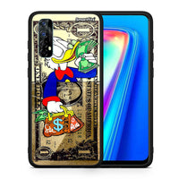 Thumbnail for Θήκη Realme 7 Duck Money από τη Smartfits με σχέδιο στο πίσω μέρος και μαύρο περίβλημα | Realme 7 Duck Money case with colorful back and black bezels