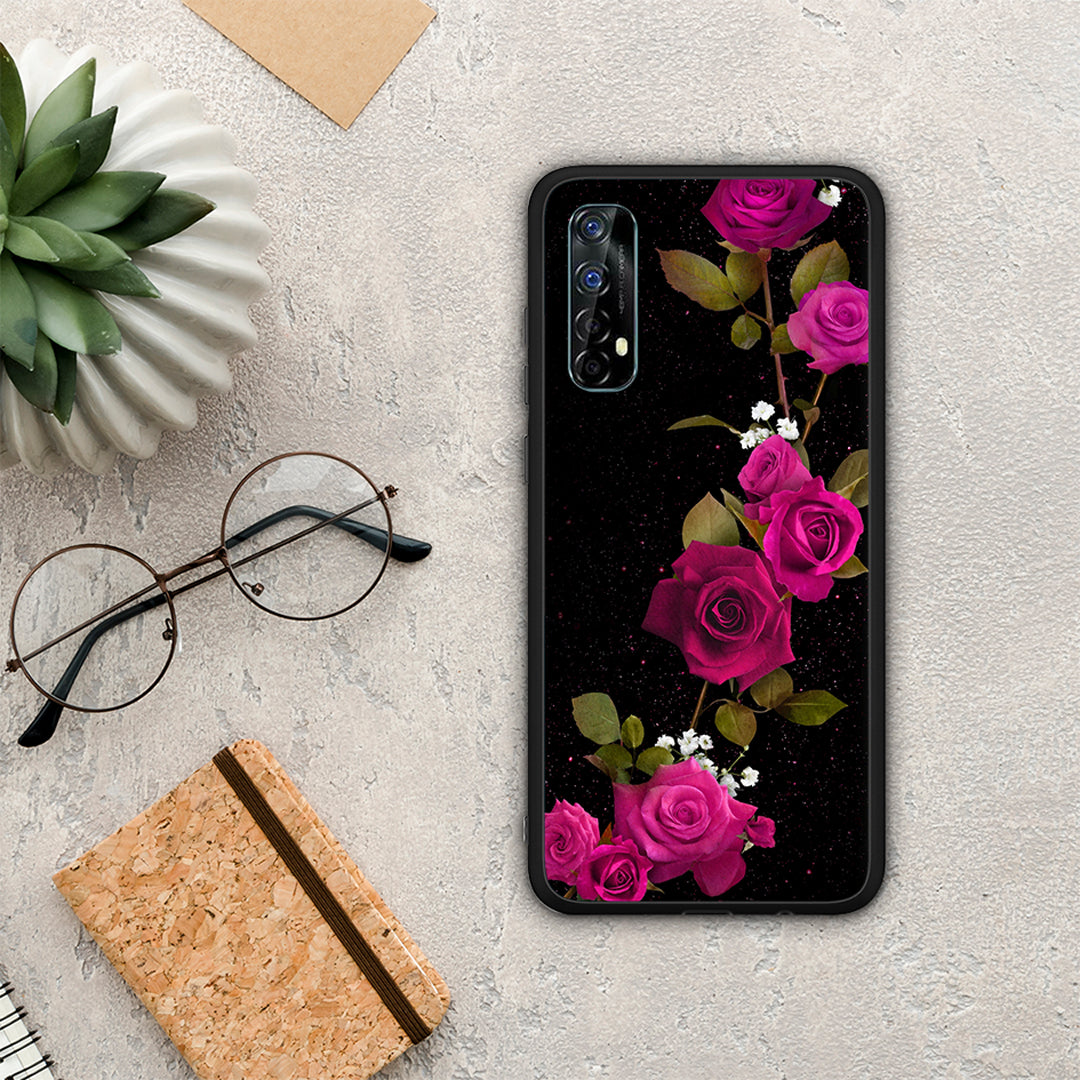 Flower Red Roses - Realme 7 θήκη