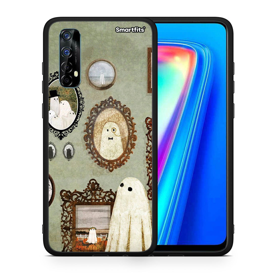 Θήκη Realme 7 Halloween Ghost Season από τη Smartfits με σχέδιο στο πίσω μέρος και μαύρο περίβλημα | Realme 7 Halloween Ghost Season case with colorful back and black bezels