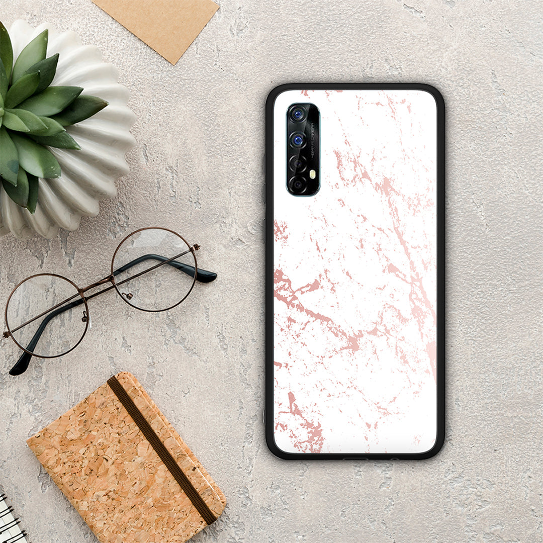 Marble Pink Splash - Realme 7 θήκη