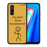 Thumbnail for Θήκη Realme 7 My Password από τη Smartfits με σχέδιο στο πίσω μέρος και μαύρο περίβλημα | Realme 7 My Password case with colorful back and black bezels