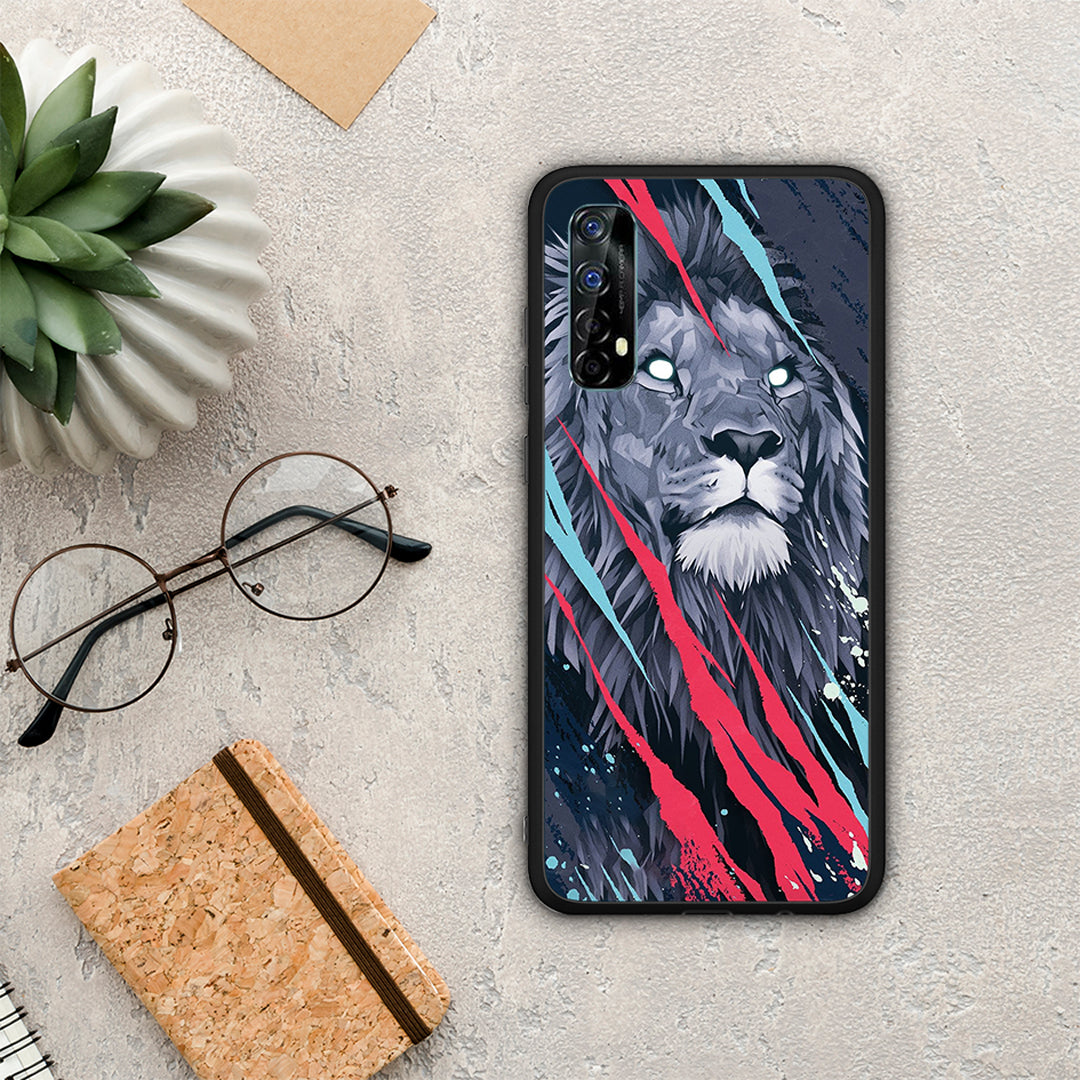 PopArt Lion Designer - Realme 7 θήκη