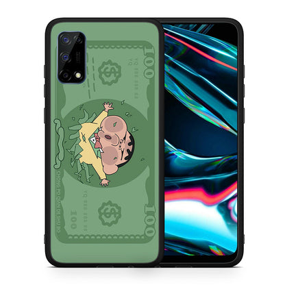 Θήκη Αγίου Βαλεντίνου Realme 7 Pro Big Money από τη Smartfits με σχέδιο στο πίσω μέρος και μαύρο περίβλημα | Realme 7 Pro Big Money case with colorful back and black bezels