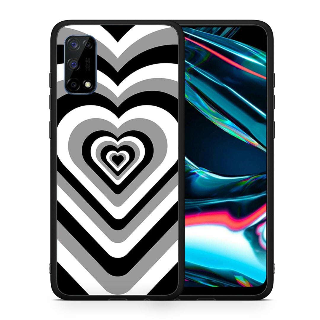 Black Hearts - Realme 7 Pro θήκη