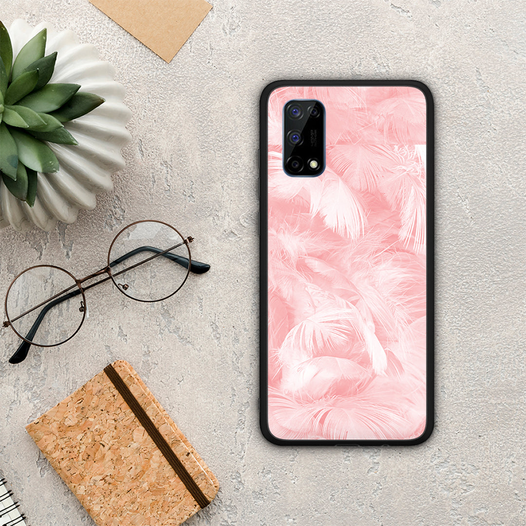 Boho Pink Feather - Realme 7 Pro θήκη