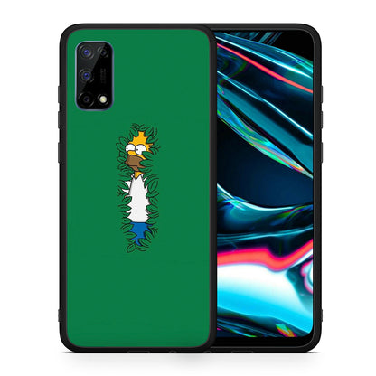 Θήκη Αγίου Βαλεντίνου Realme 7 Pro Bush Man από τη Smartfits με σχέδιο στο πίσω μέρος και μαύρο περίβλημα | Realme 7 Pro Bush Man case with colorful back and black bezels