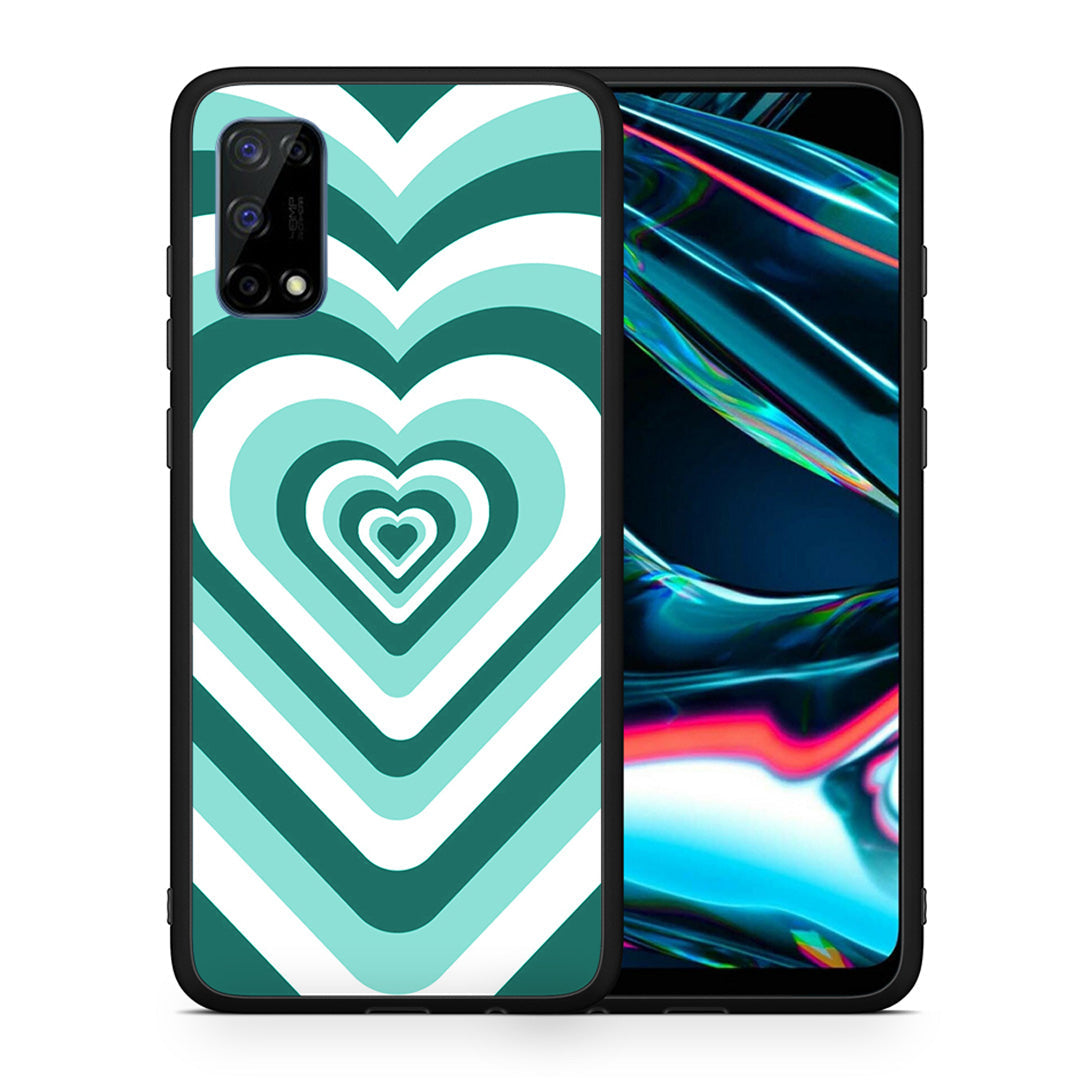Green Hearts - Realme 7 Pro θήκη