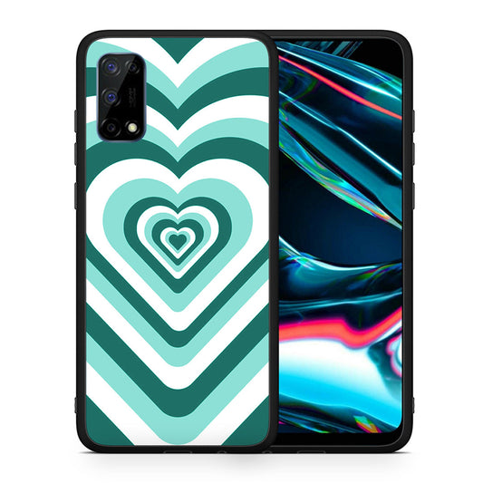 Green Hearts - Realme 7 Pro θήκη