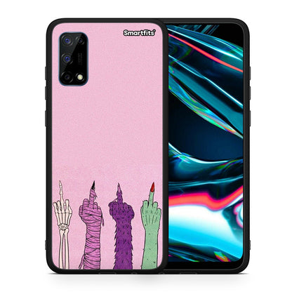 Θήκη Realme 7 Pro Halloween Be A Lady από τη Smartfits με σχέδιο στο πίσω μέρος και μαύρο περίβλημα | Realme 7 Pro Halloween Be A Lady case with colorful back and black bezels