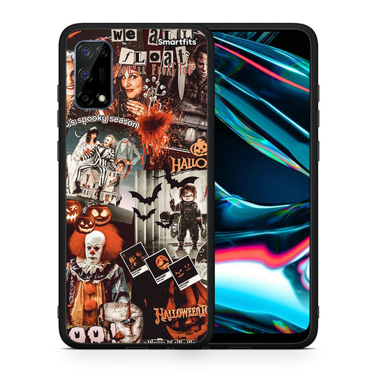 Θήκη Realme 7 Pro Halloween Spooky Season από τη Smartfits με σχέδιο στο πίσω μέρος και μαύρο περίβλημα | Realme 7 Pro Halloween Spooky Season case with colorful back and black bezels